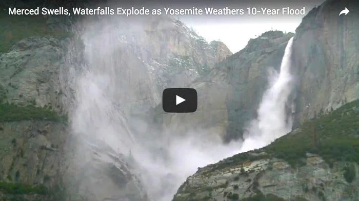 Yosemite rivers reach peak flow